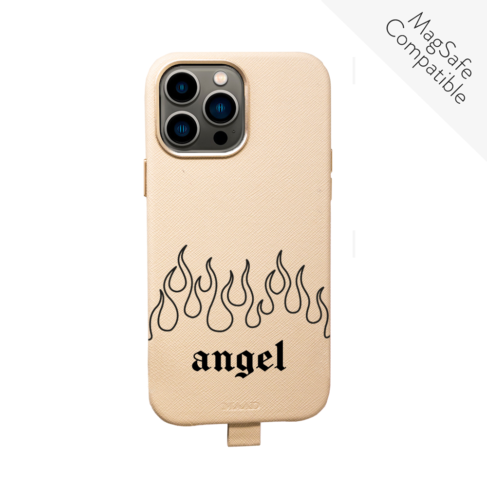MAAD Full Wrapped - Flames Beige IPhone 13 Pro Max