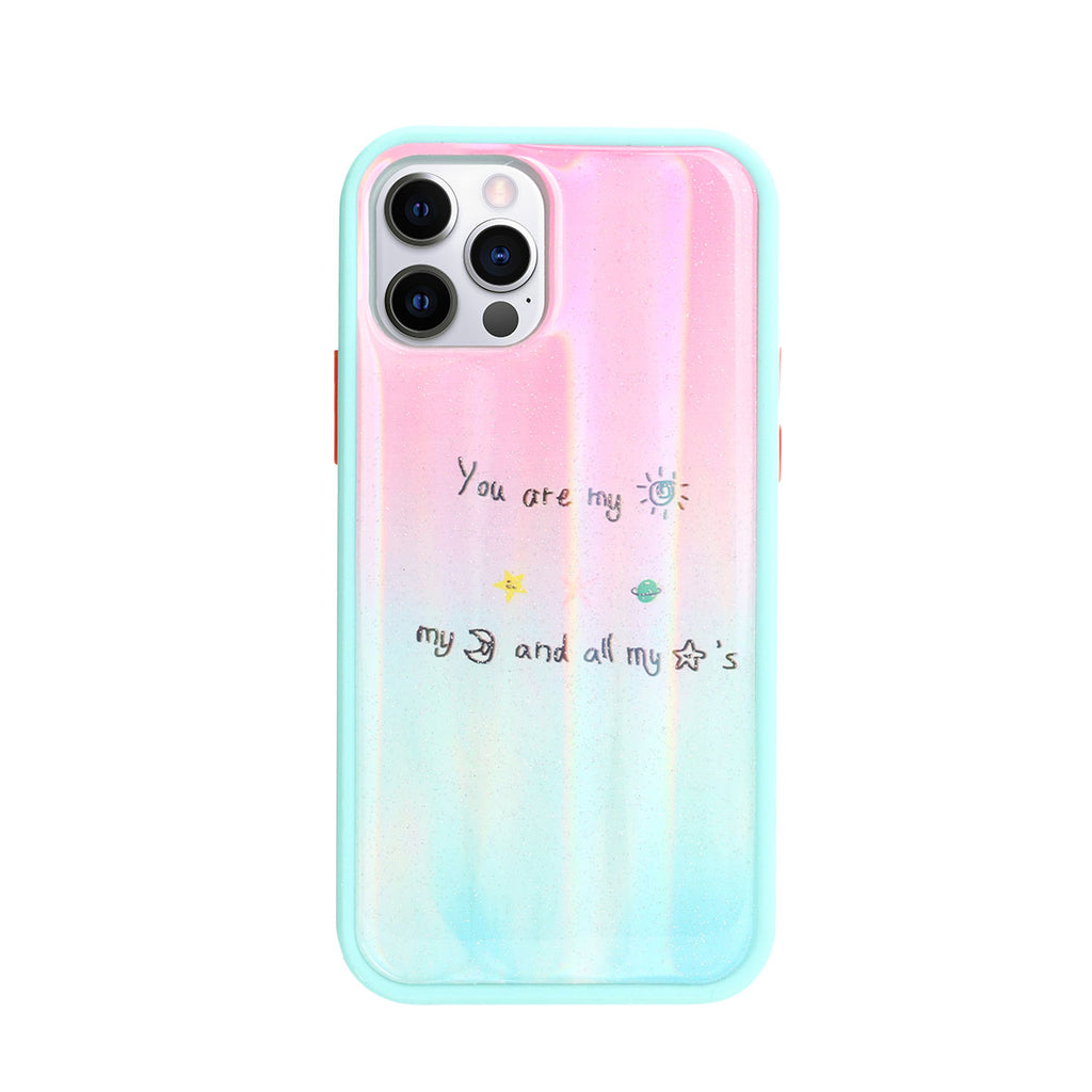 Shiny Glossy Design Armor Hybrid Protective Case for iPhone 12 / 12