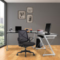 HOMCOM Computer Desk Laptop Desktop PC Corner Table Workstation Office